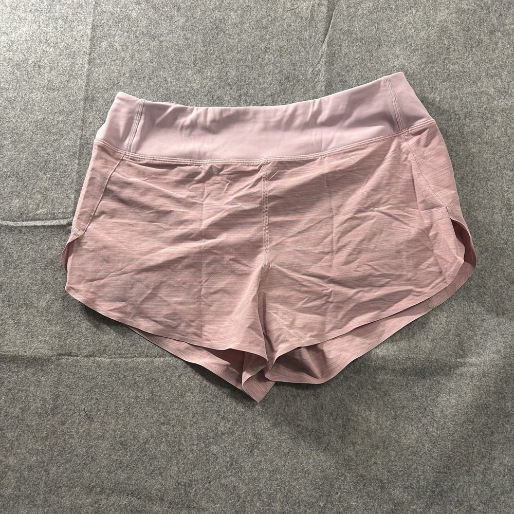 Athleta Shorts Women's Medium Run With It Textured 3.5" Pink Running Athletic